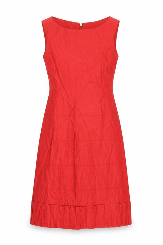 Reiss Women's Red Sheath Dress Size 12 Classic Zip Detail