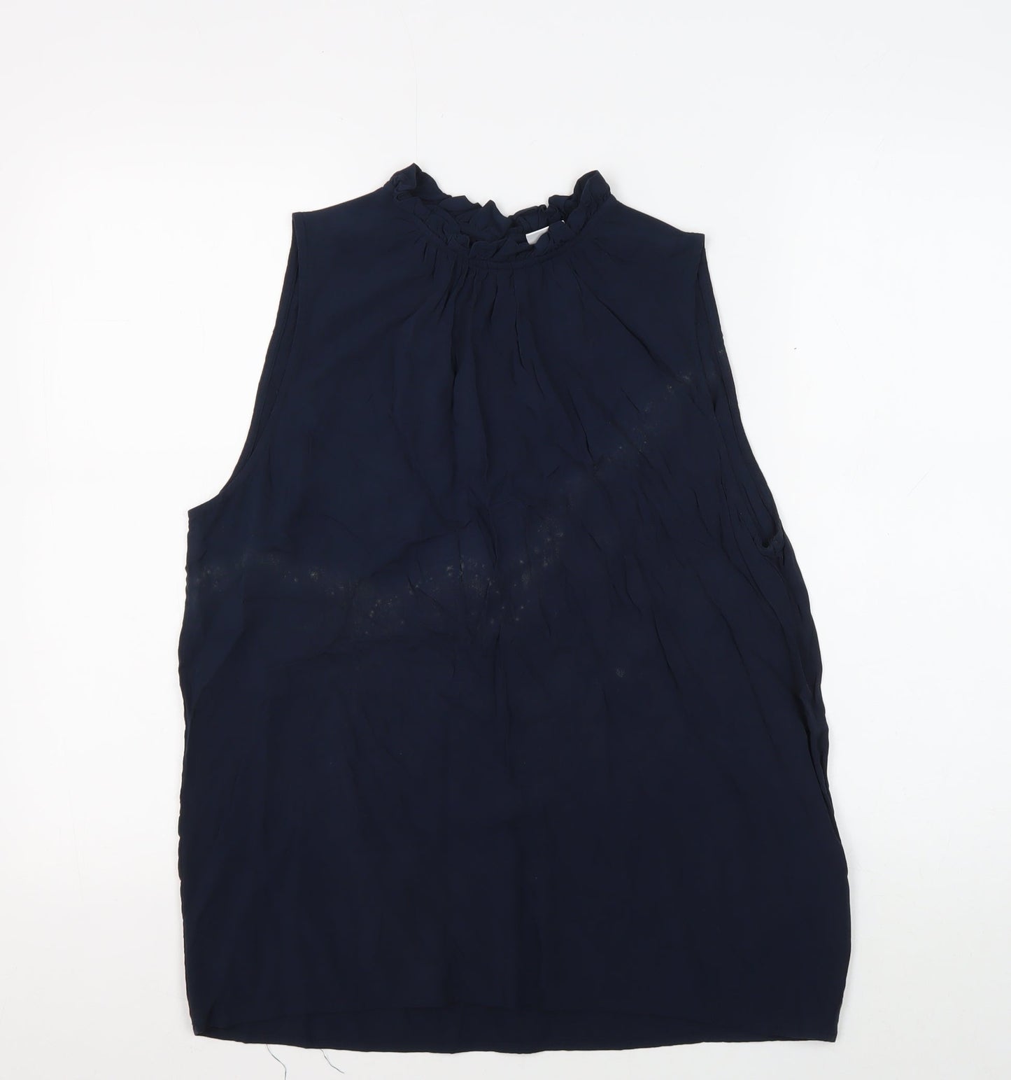 Jacqueline de Yong Women's Blue Sleeveless Blouse Size 10