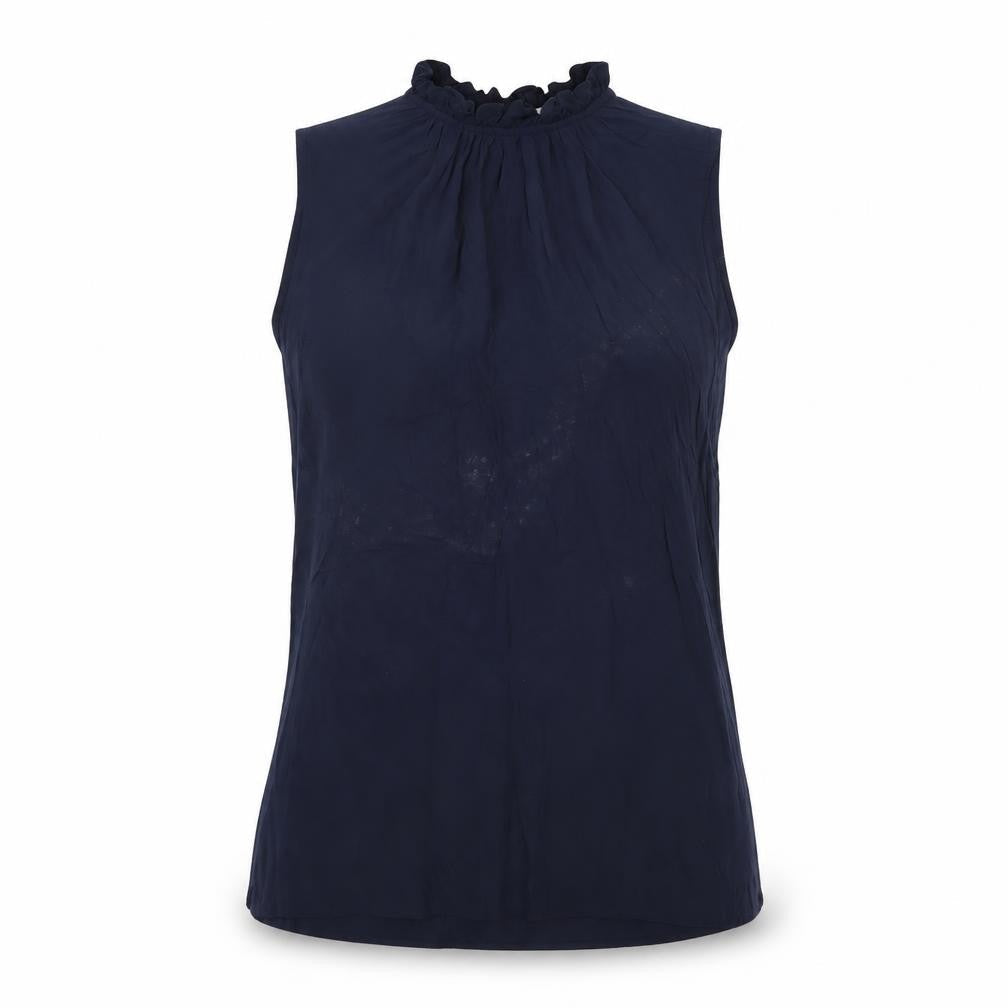 Jacqueline de Yong Women's Blue Sleeveless Blouse Size 10