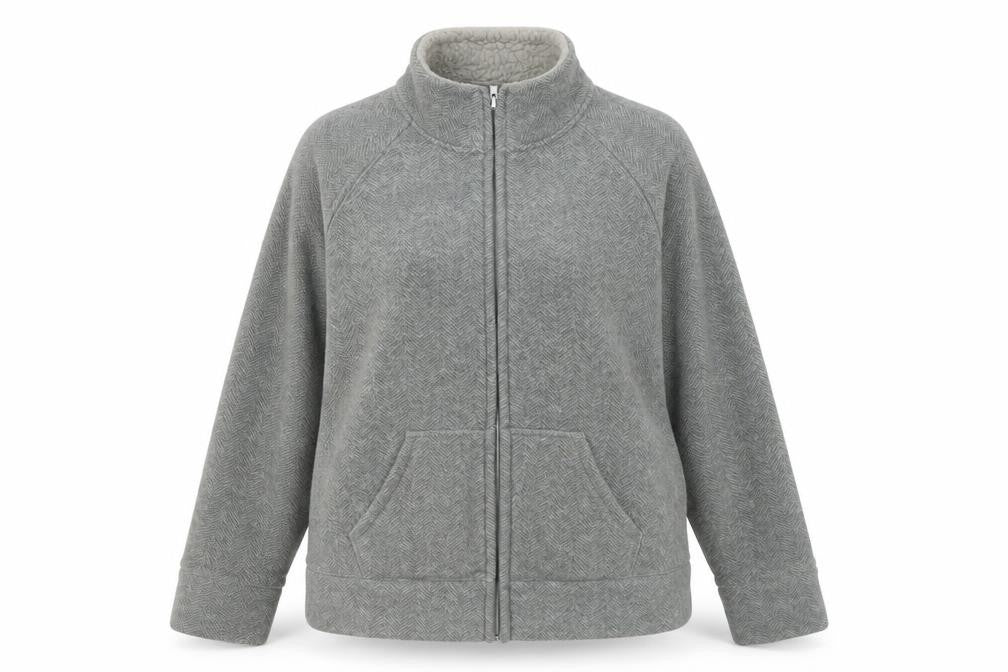 Marks & Spencer Women's Grey Herringbone Jacket Size 14