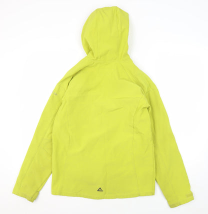 Back view of Dare 2b girls’ green hooded jacket medium