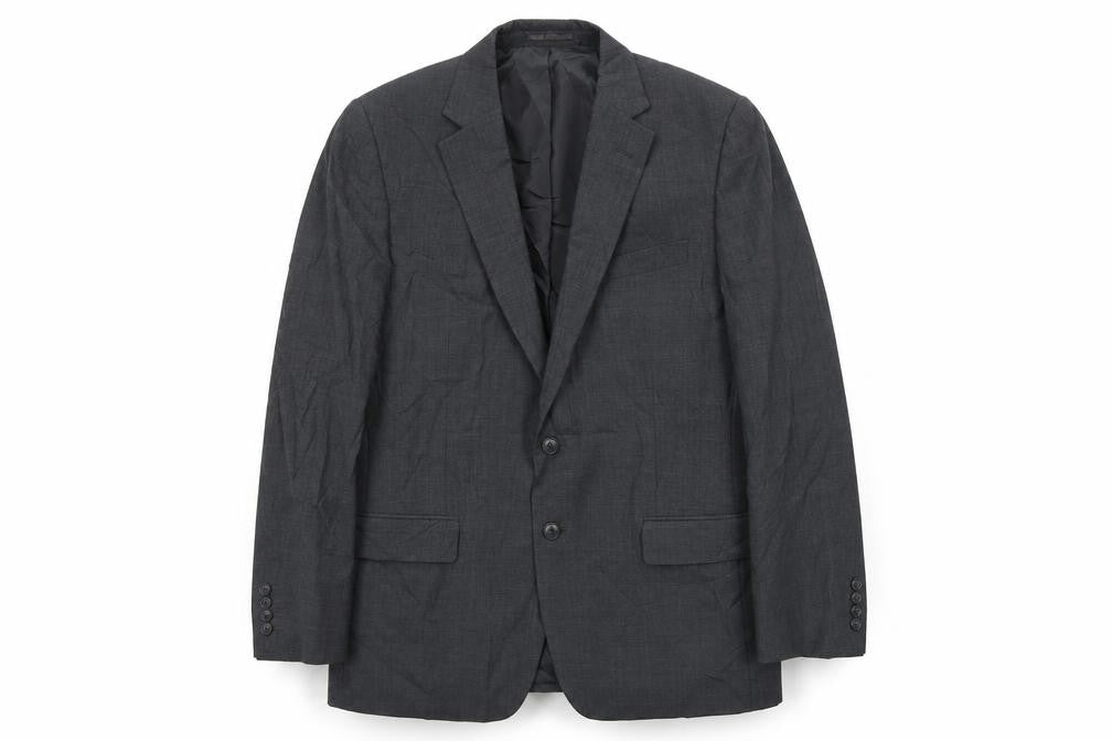 Jaeger Men's Grey Wool Blazer Jacket 42S Regular Fit