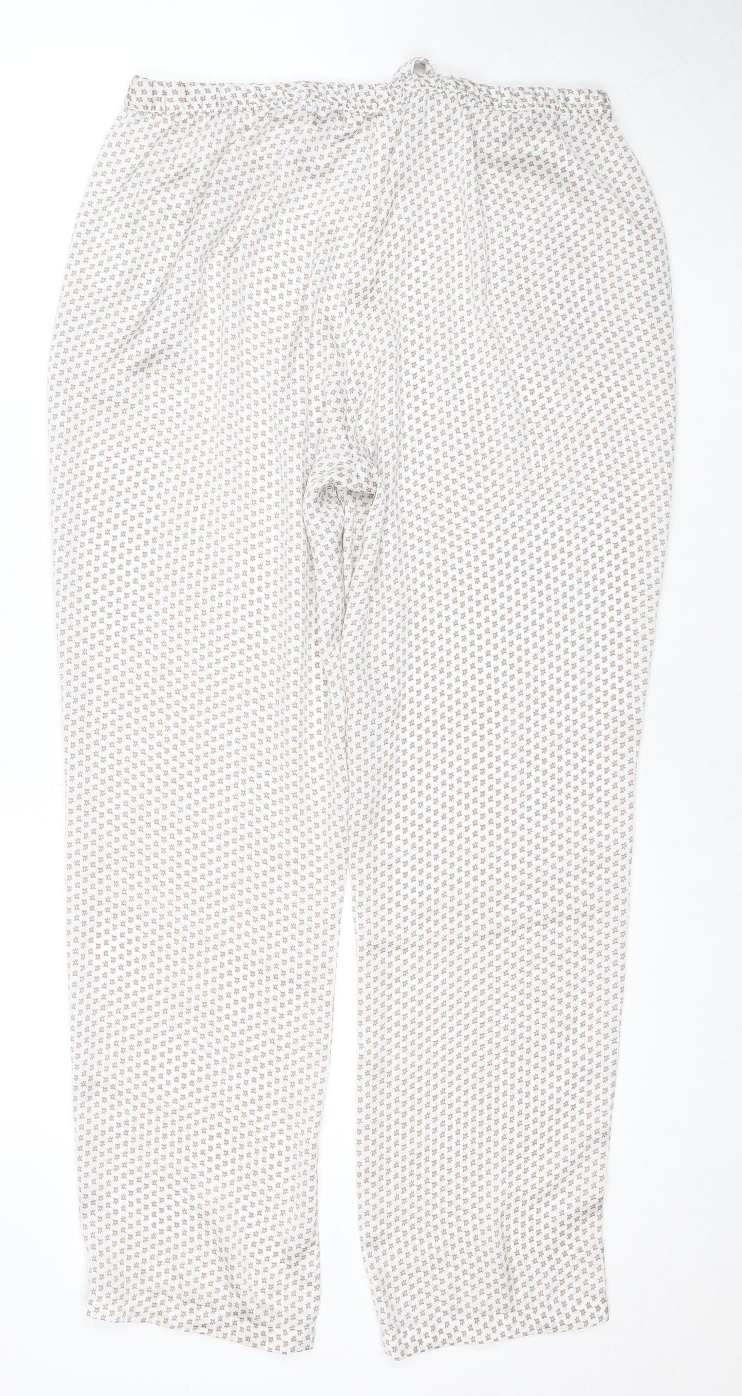 Jasper Conran Women's White Pyjama Pants, UK 14