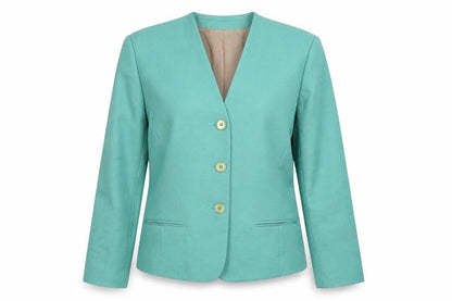 Viyella Women's Green Blazer Jacket, Size 12, Lined