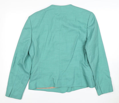 Viyella Women's Green Blazer Jacket, Size 12, Lined