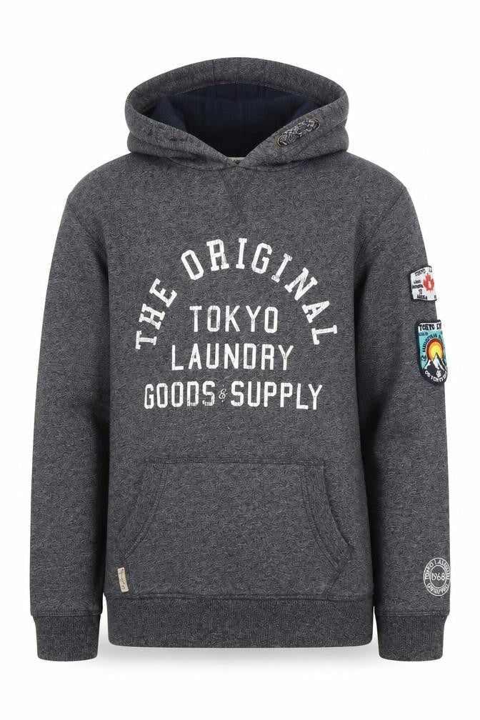 Tokyo Laundry Boys Grey Pullover Hoodie 11 Years