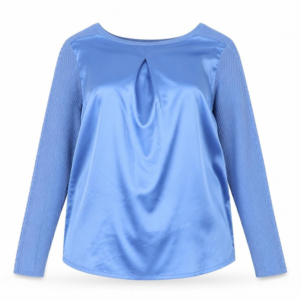 Laura Ashley Women's Blue Long Sleeve Top, Size 10