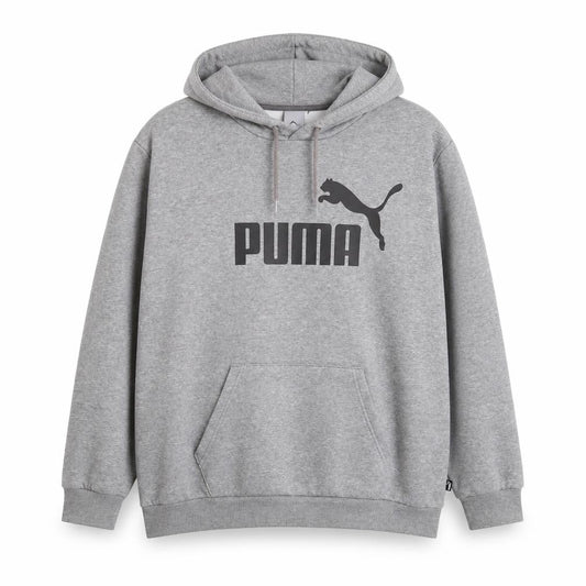 Puma Men's Grey 2XL Pullover Hoodie Logo Accents