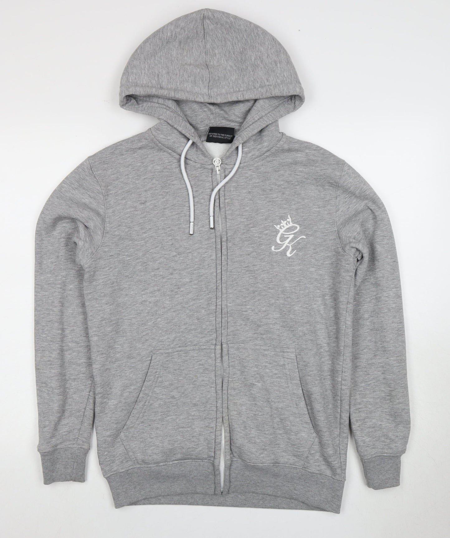 Gym King Men's Grey Full Zip Hoodie S