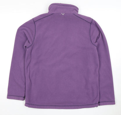 Back view of TOG24 girls’ purple polyester jacket, size 13, years
