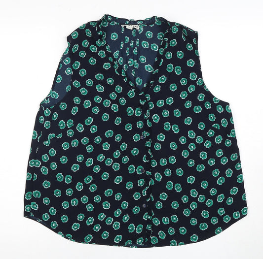 Whistles Women’s Floral Blouse, UK 14, Sleeveless