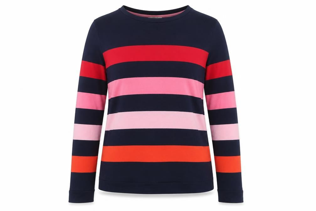 Oasis Women's Multicoloured Striped Pullover Jumper M