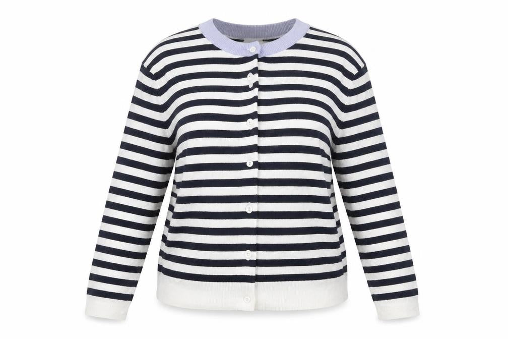 Marks & Spencer Women's Multicoloured Striped Cardigan Size 16
