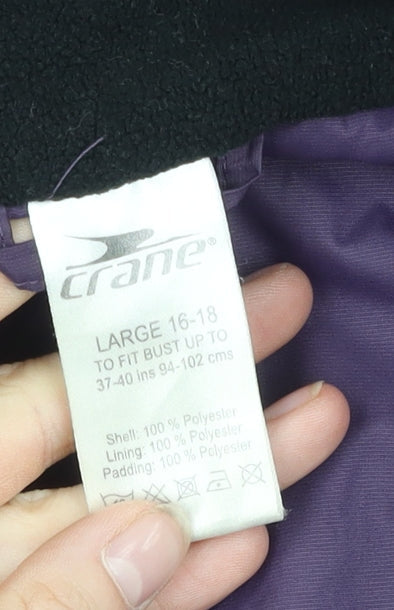 Crane Women's Purple Mid-Length Jacket L