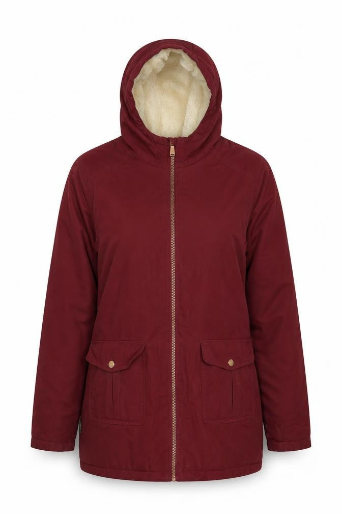 Gelert Women's Red Hooded Parka Jacket Size 12