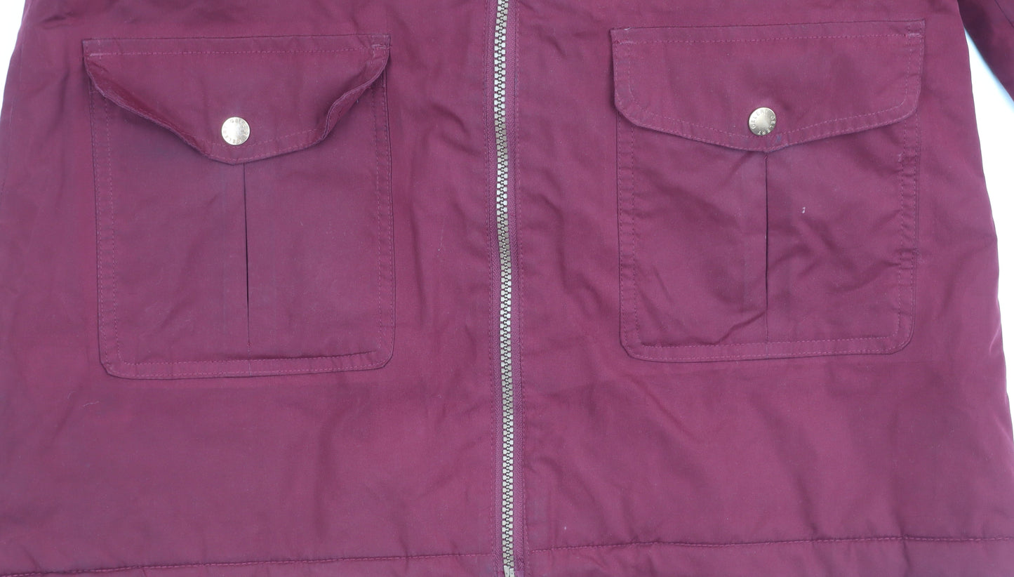 Gelert Women's Red Hooded Parka Jacket Size 12