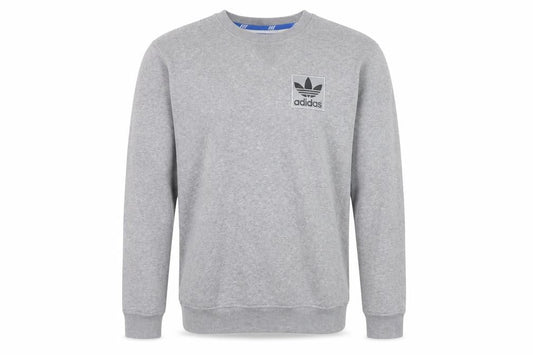 Adidas Men's Grey XS Pullover Sweatshirt with Logo