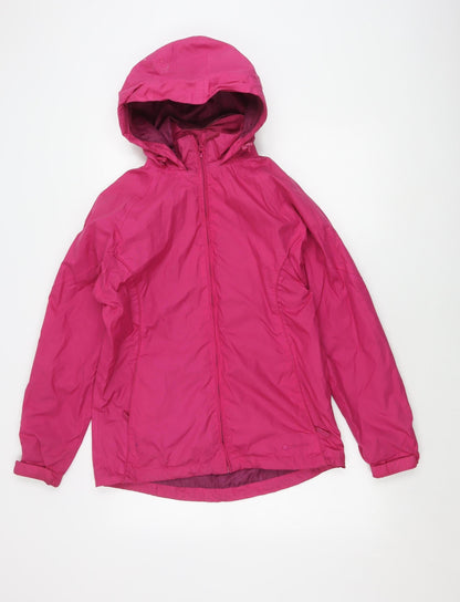Peter Storm Women's Pink Hooded Jacket Size 12