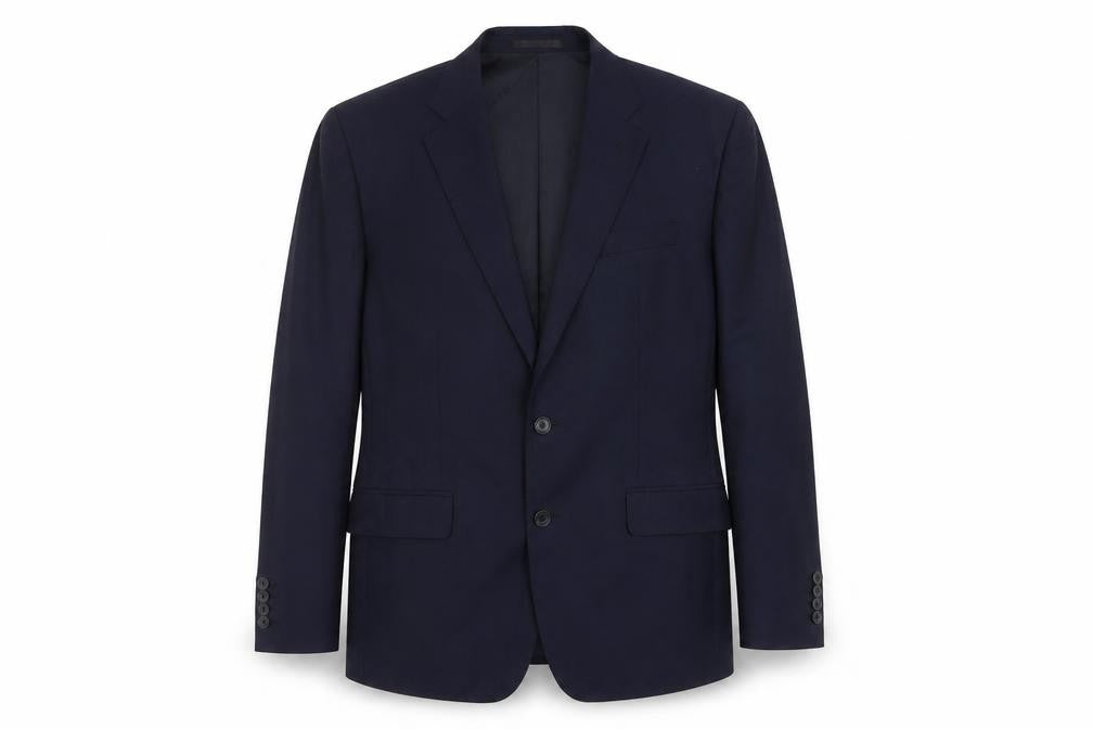 Jaeger Men's Blue Wool Blazer, Size 40R Formal Wear