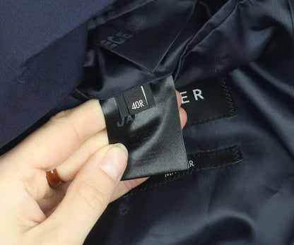 Additional view of Jaeger Men's Blue Wool Blazer, size 40R, Formal Wear