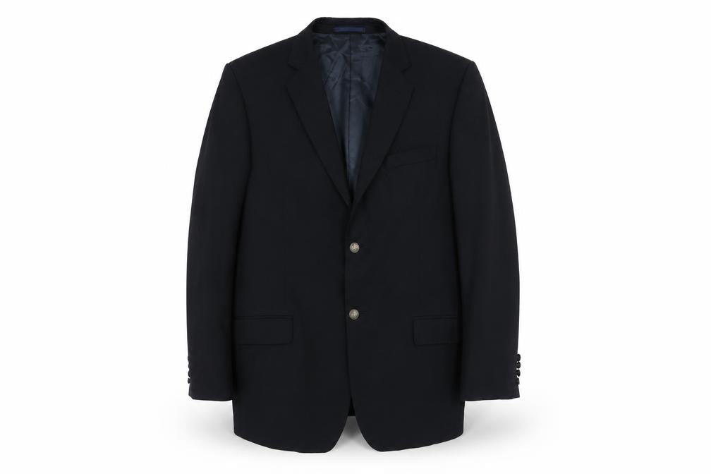 Moss Blue Men's Blazer, Size 42, Formal Two-Button