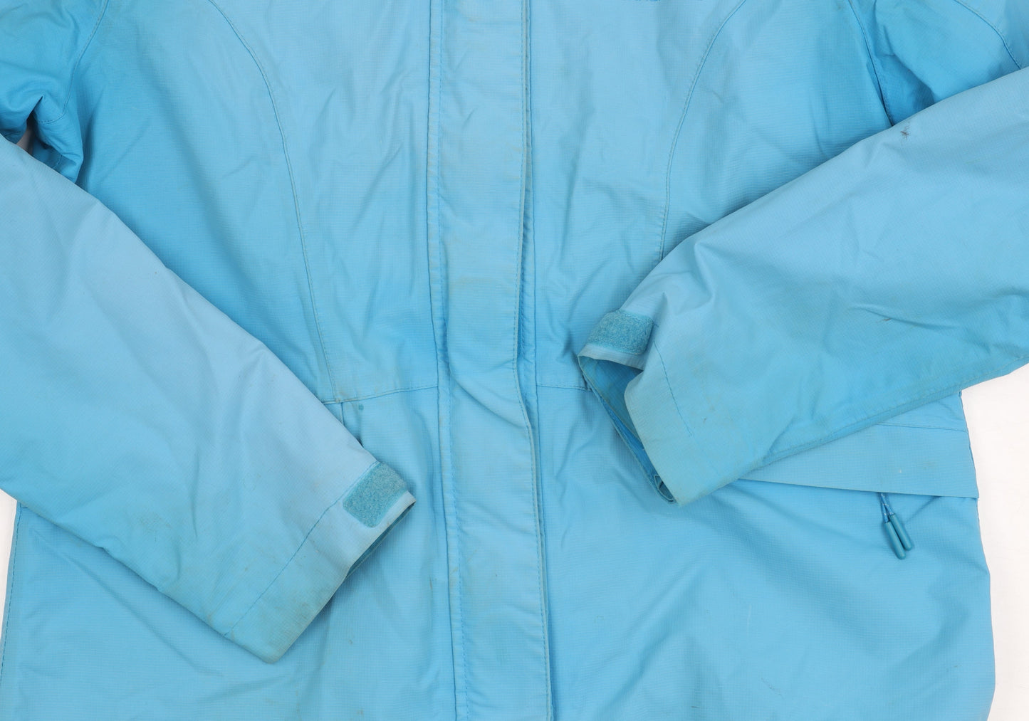 Mountain Warehouse Women's Blue Waterproof Rain Jacket Size 12