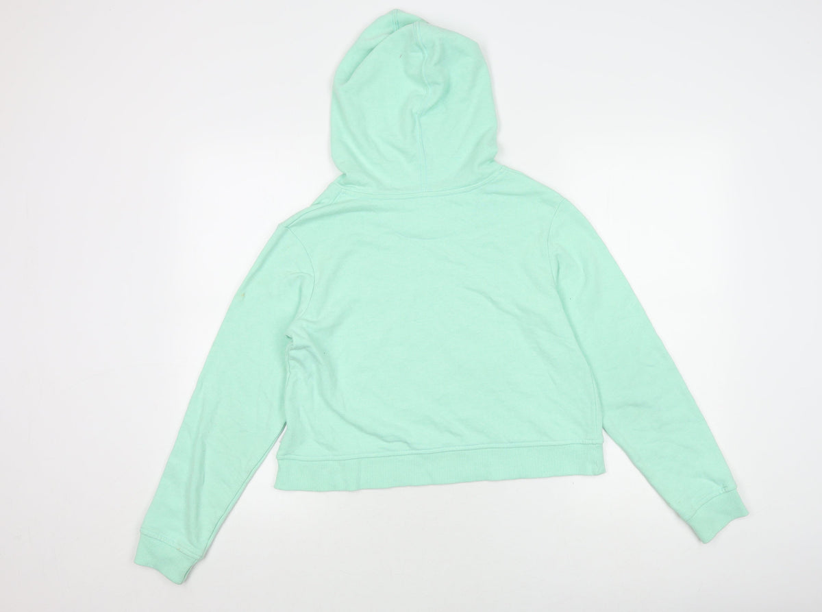 Converse Girls Green XL Pullover Hoodie, Logo, Hooded, Graphic Print