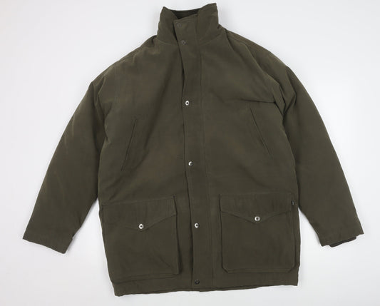 Farah Weekend Men's Green Mid-Length Jacket M