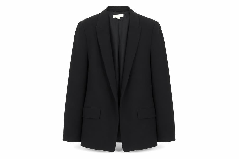 H&M Women's Black Blazer, Size 10, Polyester Blend, Elegant