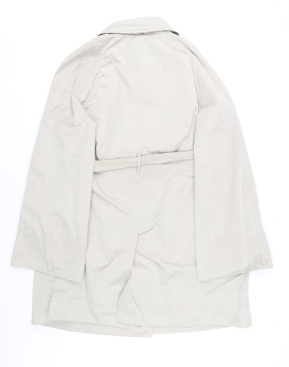 Back view of Linea Women's Beige Trench Coat, size 14