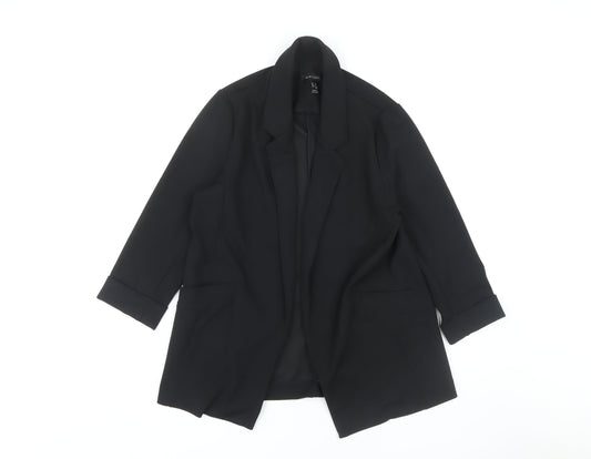 New Look Women's Black Blazer Size 10 Elegant Tailored