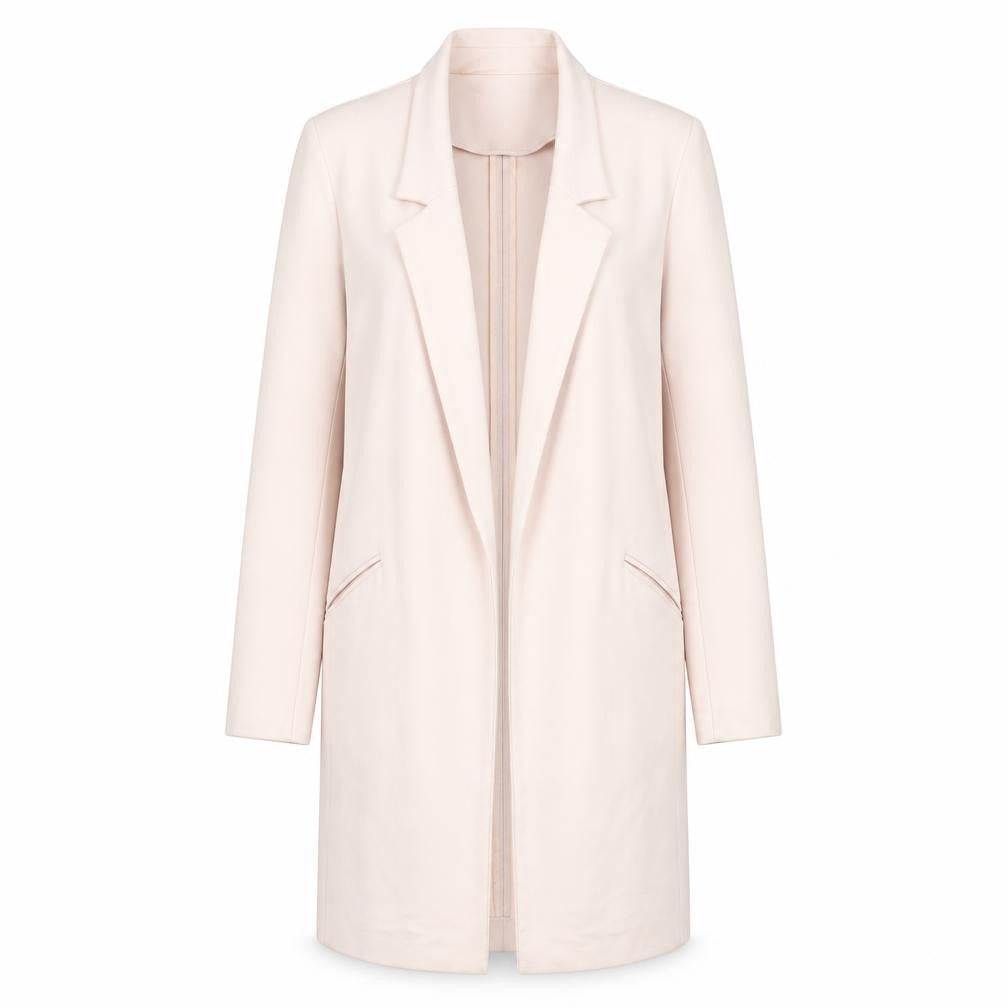 South Women's Beige Coat Size 10 Regular Mid-Length Casual