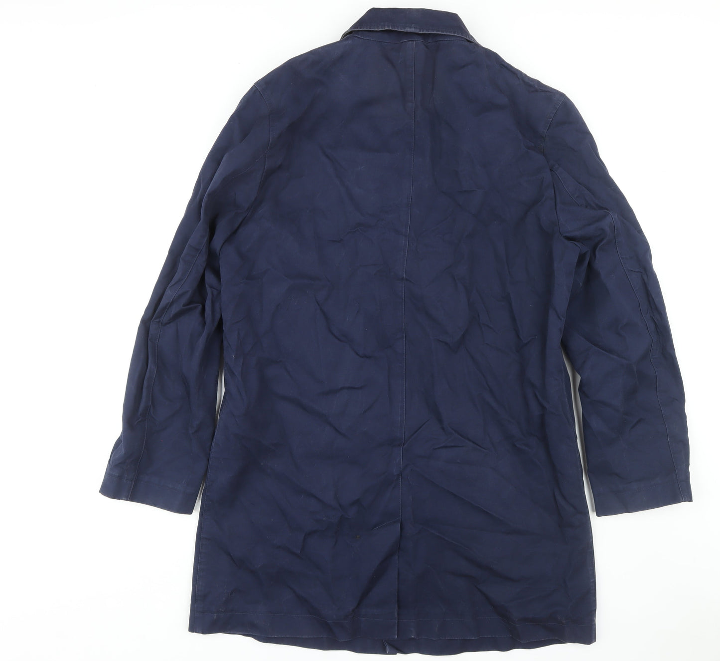 Farrell Men's XL Blue Cotton Overcoat