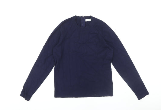 John Lewis Women's Blue Full Zip Jumper, Size 14