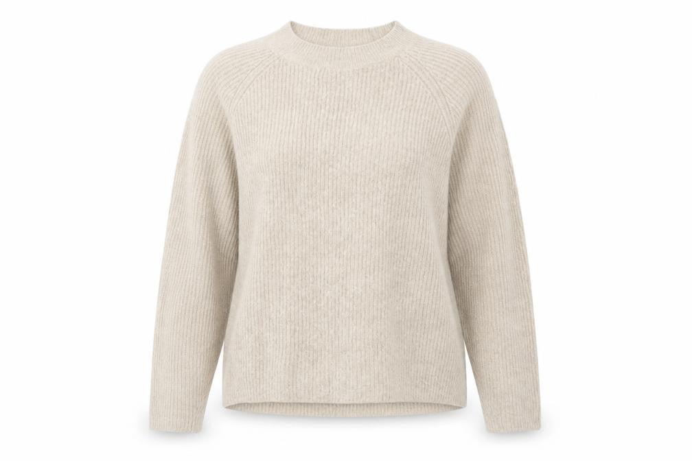ASOS Women's Beige Crew Neck Pullover Jumper Size 8