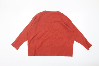John Lewis Women's Red Pullover Jumper Size 16