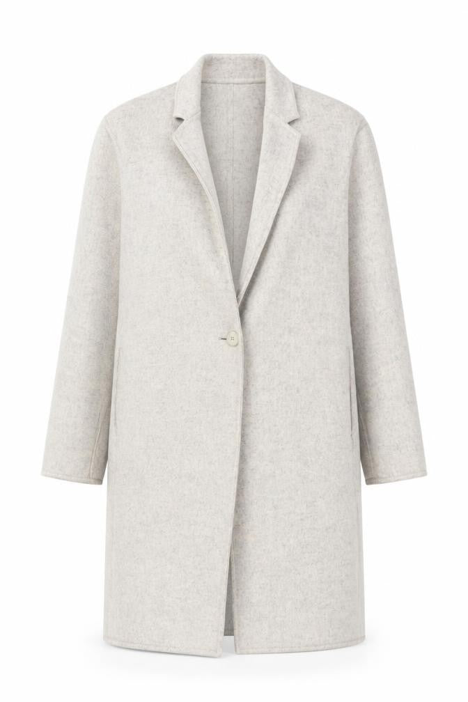 Uniqlo Women's Beige Long Overcoat 2XS