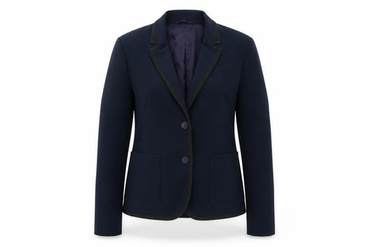 Gap Women Blue Blazer UK 10 Single-Breasted Regular Fit