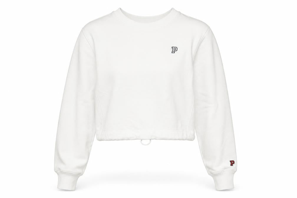 Victoria's Secret Pink Women's White XS Pullover Sweatshirt