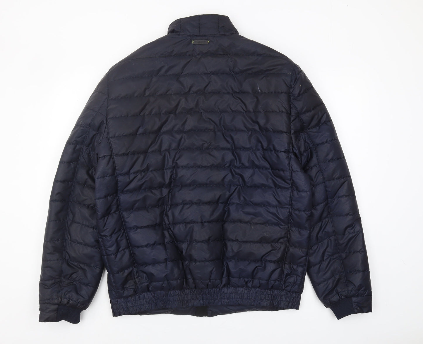 Benetti Men's XL Blue Puffer Jacket - Casual Style
