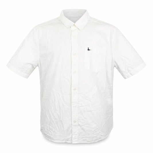 Jack Wills Men's White Shirt M Short Sleeve Casual