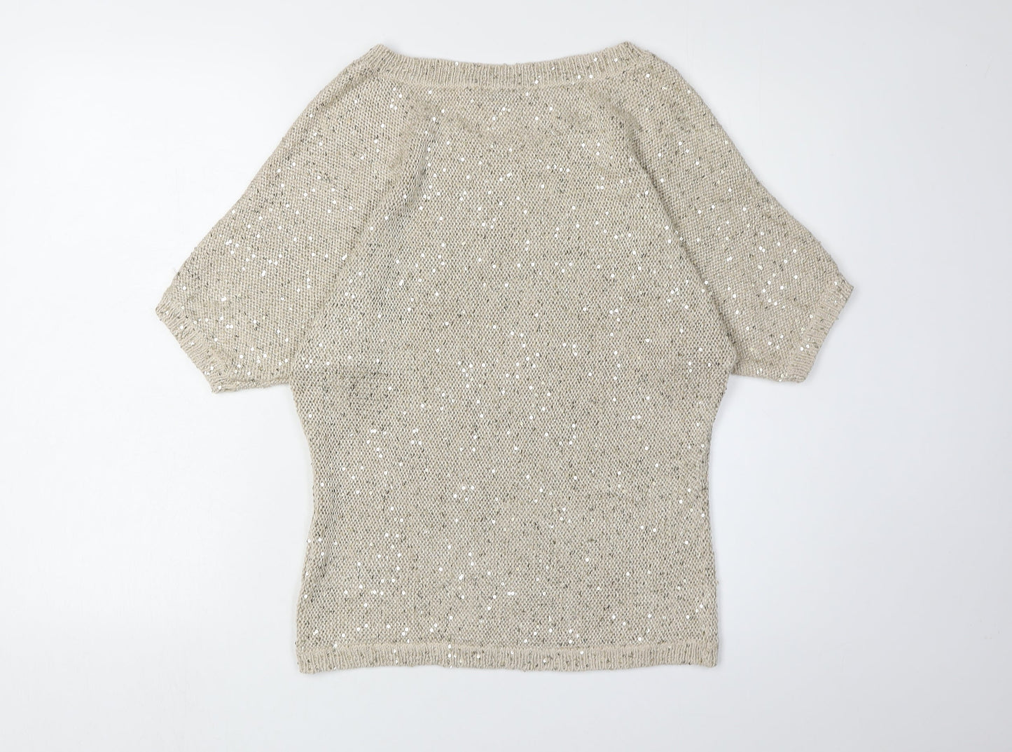 Tommy Hilfiger Women's Beige Pullover Knit Jumper M