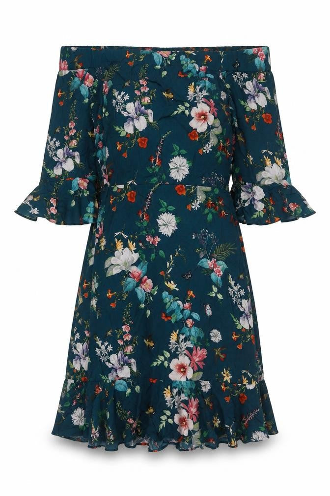 Oasis Women's Multicoloured Floral Dress Size 8