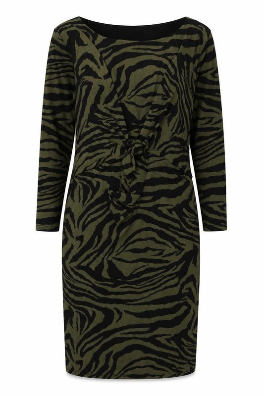 Roman Women's Green Animal Print Pencil Dress 14
