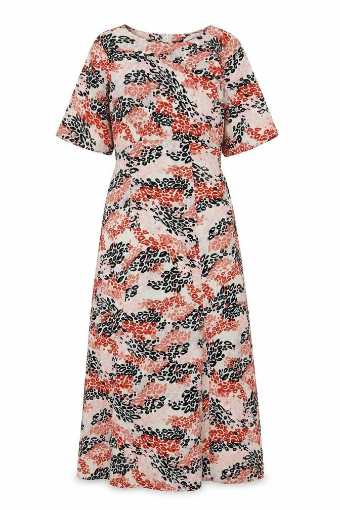Quiz Women's Multicoloured Animal Print Dress, Size 10