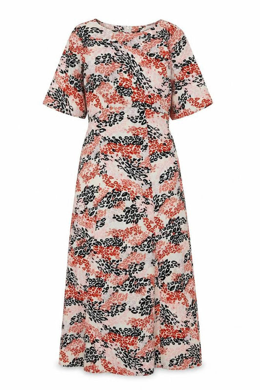 Quiz Women's Multicoloured Animal Print Dress, Size 10