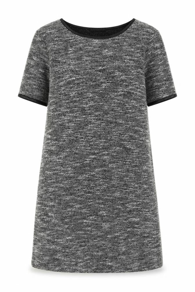 Quiz Women's Grey Shift Dress, Size 12, Short Sleeve