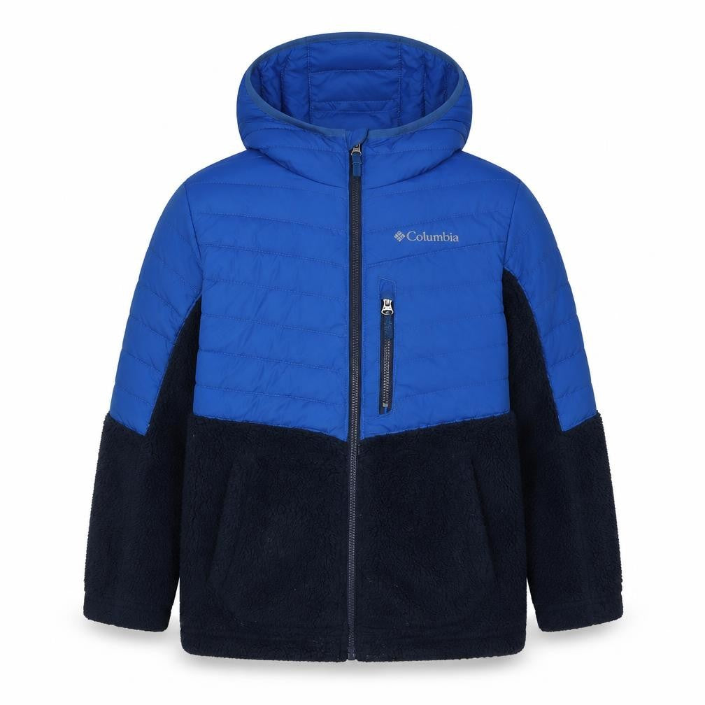 Columbia Boys Blue Hooded Puffer Jacket Size 7 - Winter Warm