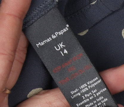 Close-up detail of mamas & papas Women's Polka Dot Dress, size 14