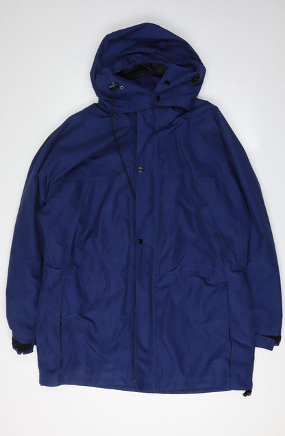 Element II Men's Blue Parka Jacket M, Hooded, Waterproof